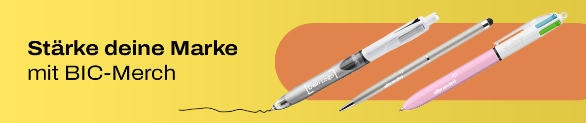 BIC Werbeartikel mit Logo bedrücken