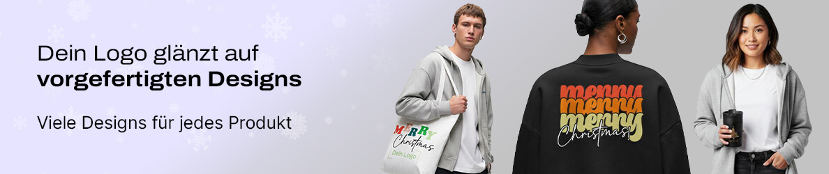 Exklusive Kollektion für Weihnachten: Werbeartikel mit Fertig-Designs